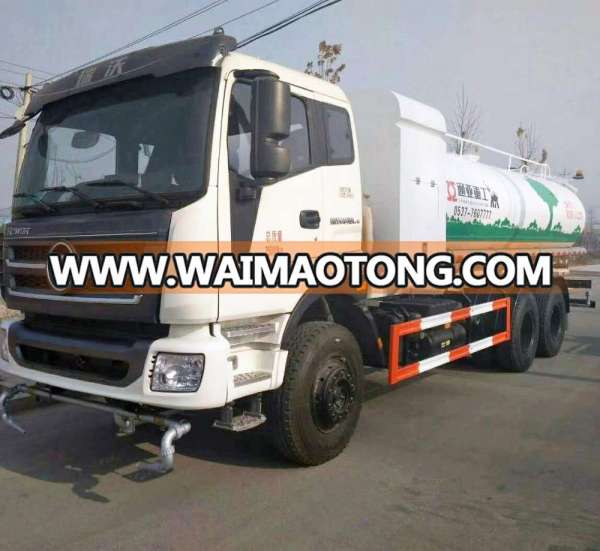 China Dieseling Foton 3 Axles 12 CBM Water Sprinkler Drinking Water Carrier Tank Truck